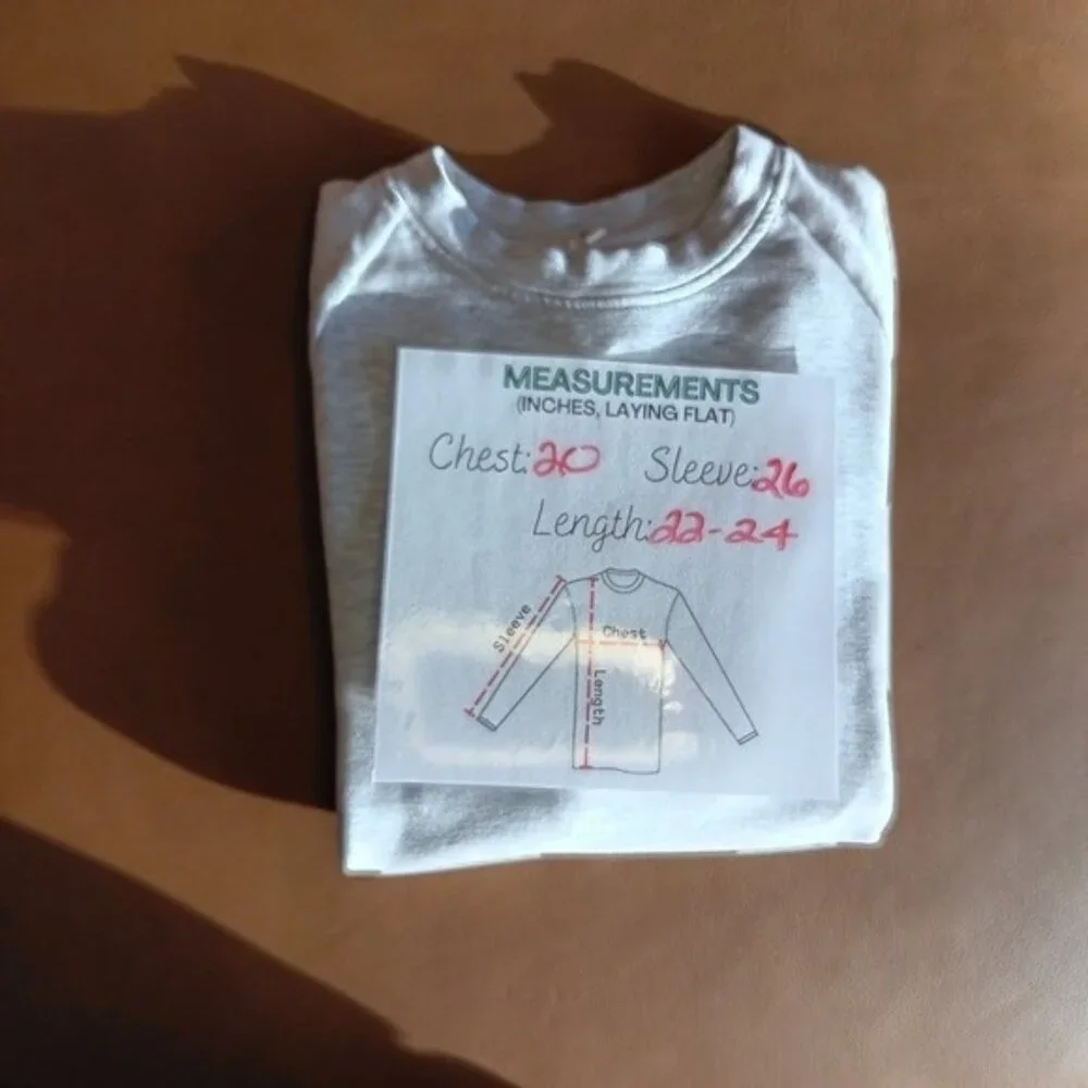 Lou & Grey Signature Soft Plush Light Gray Heathered Raglan Sweatshirt Size M - Picture 8 of 8